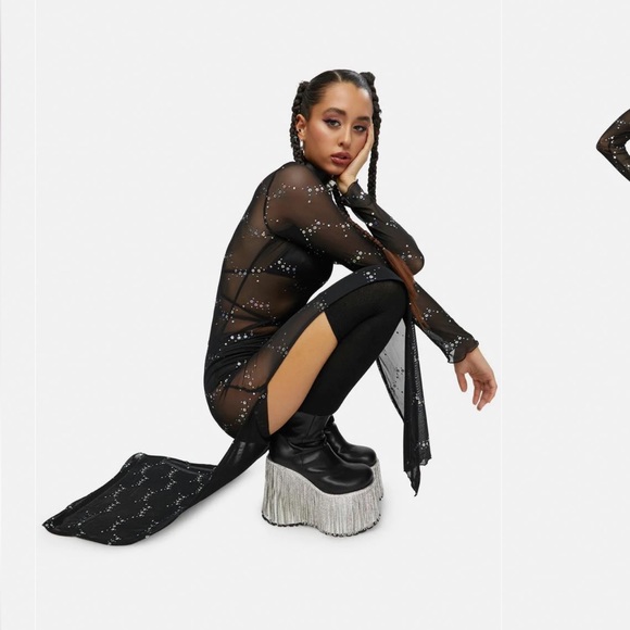 Lunar Fantasy Mesh Maxi Dress - Picture 3 of 4